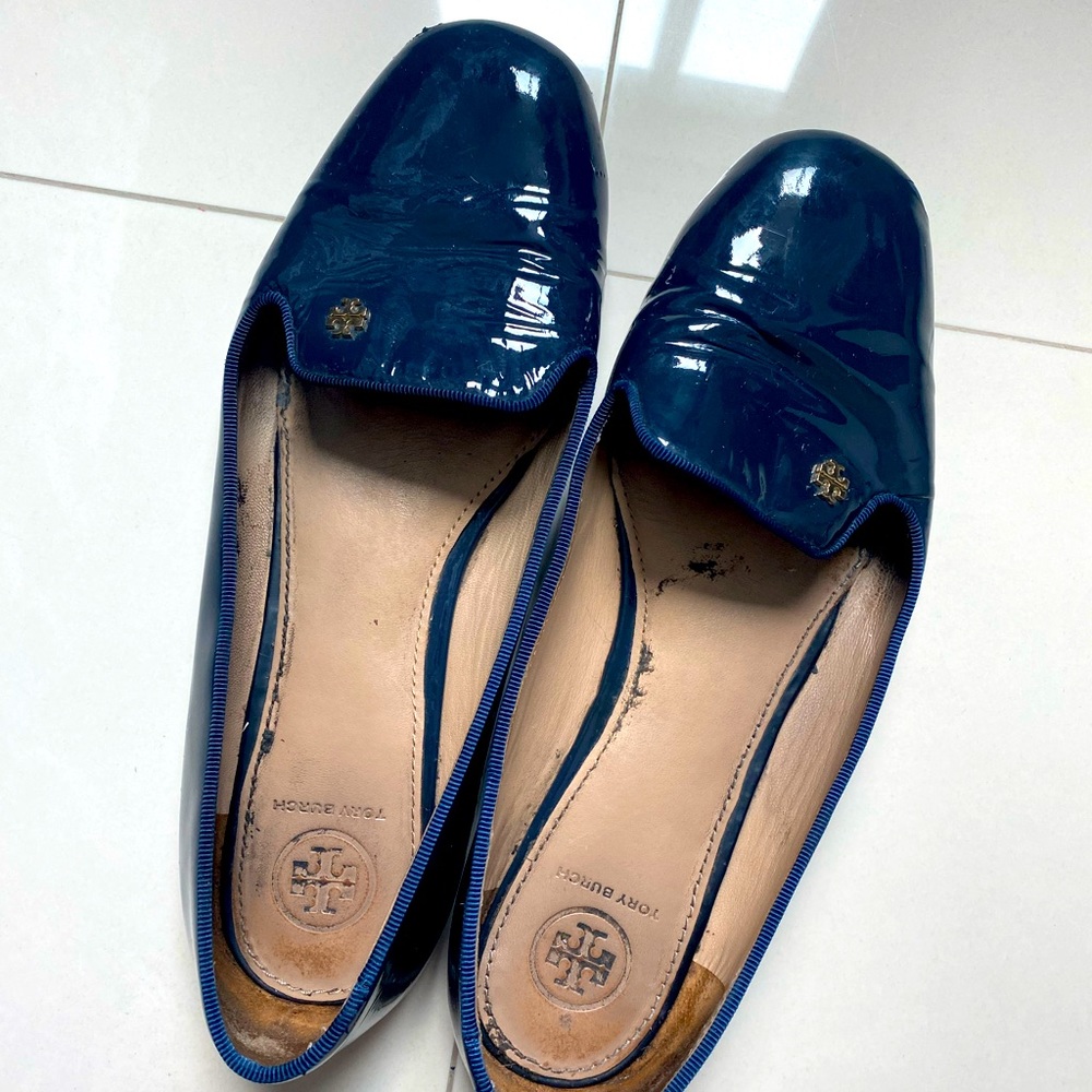Tory Burch patent leather loafers